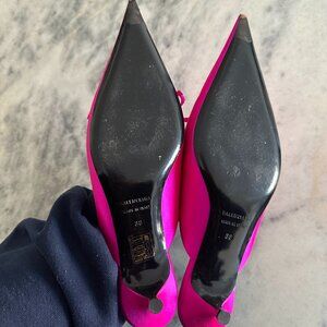 Balenciaga satin kitten heels